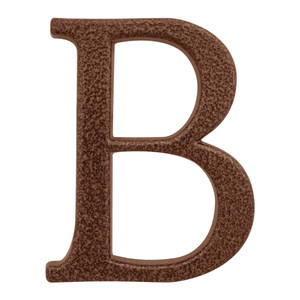 House Letter "B" 105 mm, golden brown