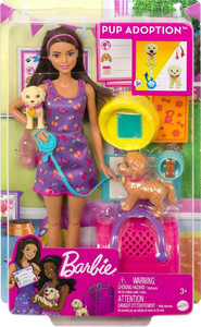 Barbie® Doll and Accessories Pup Adoption™ Playset HKD86 3+