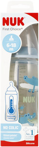 NUK First Choice Plus Baby Bottle with Temperature Control 300ml 6-18m, blue