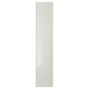 HÖGBO Glass door, white, 40x192 cm