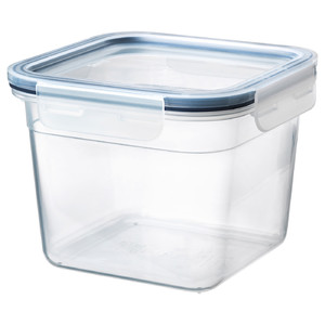 IKEA 365+ Food container with lid, square, plastic, 15x15 cm