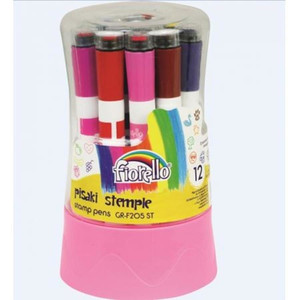 Fiorello Stamp Pens 12 Colours