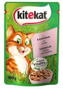 Kitekat Adult Cat Food Salmon in Gravy 100g