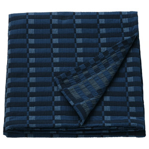 SKOGSKOVALL Bedspread, blue, 260x250 cm