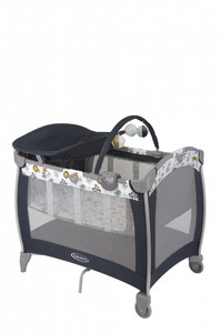 Graco Bassinet Travel Cot with Changing Table Contour Electra Into the Wild 0-3y / 0-15kg