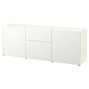BESTÅ Storage combination with drawers, white/Lappviken white, 180x42x65 cm
