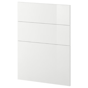 METOD 3 fronts for dishwasher, Ringhult white, 60 cm