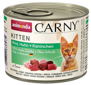 Animonda Carny Kitten Cat Food Beef, Chicken & Rabbit 200g