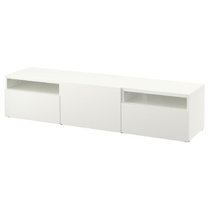 BESTÅ TV bench, white, Lappviken white, 180x42x39 cm