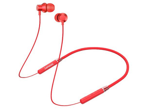 Lenovo Wireless Headphones Earphones HE06, red