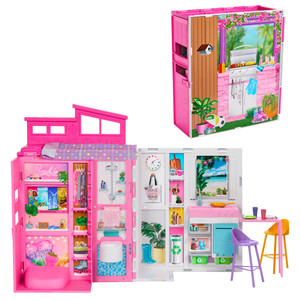 Barbie Getaway House, Doll House Playset HRJ76 3+