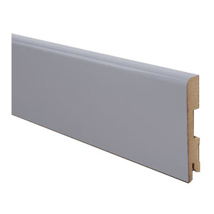 MDF Skirting Board Foge 16 x 100 x 2000 mm, glossy grey