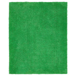 SKOGSDUVA Rug, high pile, green, 133x160 cm