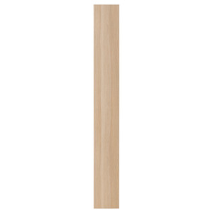 FORSAND Door with hinges, white stained oak effect, 25x195 cm