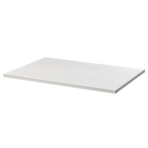 JOSTEIN Shelf, metal/in/out white, 57x40 cm