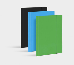 Document Folder with Elastic Band A4 "1" Eco, 1pc, light blue