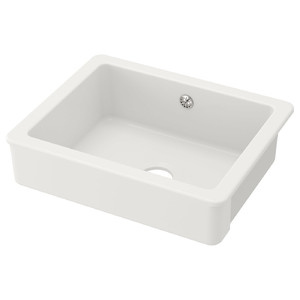 HAVSEN Sink bowl w visible front, white, 62x48 cm