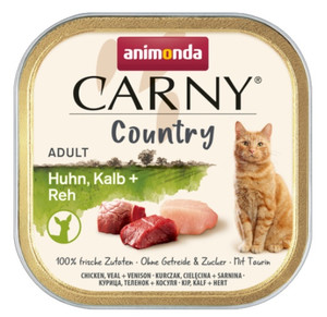 Animonda Carny Country Adult Chicken, Veal & Venison Cat Food 100g
