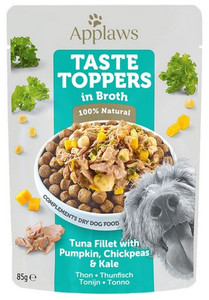 Applaws Taste Toppers in Broth - Tuna Fillet with Pumpkin, Chickpeas & Kale Dog Wet Food 85g