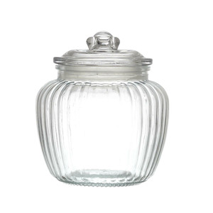 Elegant Glass Jar for Sweets 600ml