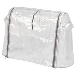 ASPAREN Cover for planter, outdoor/transparent white, 83x51x31 cm
