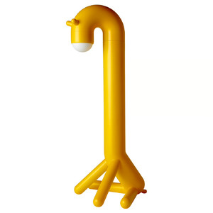 GREJSIMOJS LED decoration lighting, floor, giraffe/yellow battery-operated