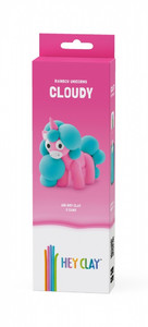 Hey Clay Air-Dry Clay Rainbow Unicorns Cloudy 3+