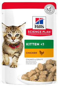Hill's Science Plan Feline Kitten Cat Food Chicken 85g