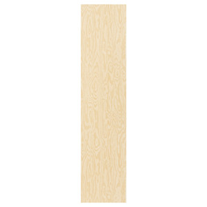 KALBÅDEN Door with hinges, lively pine effect, 40x180 cm