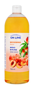 On Line Transparent Hand Wash Peach - Refill 1000ml