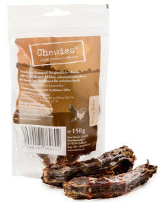Chewies Dog Chew Dried Chicken Necks 150g