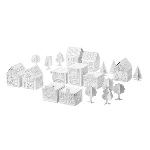 MÅLA 10-pc cardboard town template set