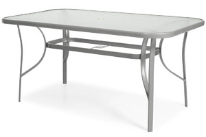 Outdoor Dining Table PORTO 150, silver