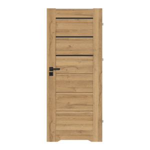 Internal Door Toreno 70, undercut, right, grandson oak, black glazing