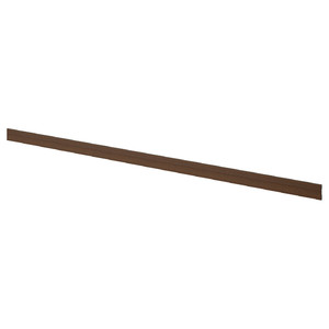 STENSTA Plinth, dark brown ash effect, 220x8 cm