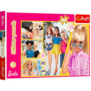 Trefl Children's Puzzle Glitter Barbie 100pcs 5+