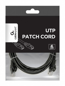 Gembird Patch Cord Cat.6 UTP 2m black