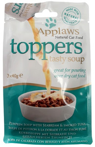 Applaws Cat Toppers Pumpkin Soup with Seabream & Smoked Tuna 3x40g
