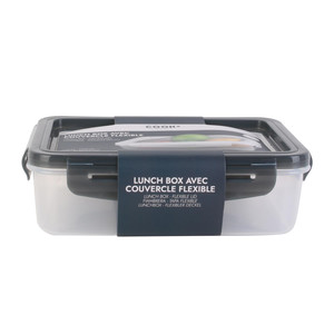 Lunch Box with Flexible Lid, grey