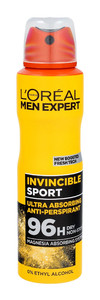 L'Oreal Men ExpertAnti-perspirant Deodorant Spray Invicible Sport 150ml