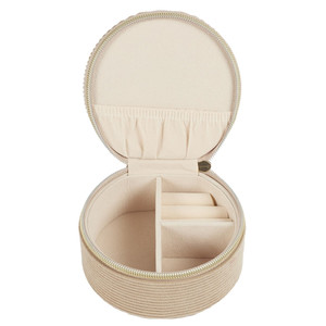 Jewellery Box Velo, corduroy, beige