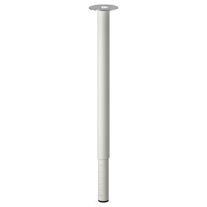 LINNMON / OLOV Desk, white stained oak effect/white, 100x60 cm