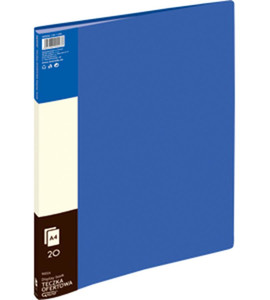 20 Pocket Display Book Folder PP A4, blue