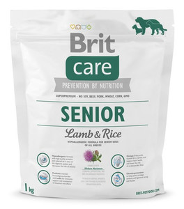 Brit Care Dog Food New Senior Lamb & Rice 1kg