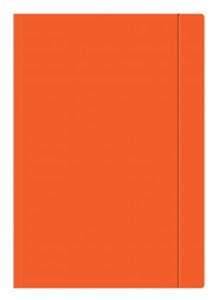 Folder with Elastic Band A4, orange, 10pcs