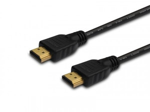 SAVIO HDMI (M) Cable, 5m, black, gold-plated v1.4 high speed, ethernet / 3D CL-08