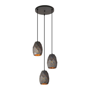 Pendant Lamp Harley 3 x 40 W E27, graphite