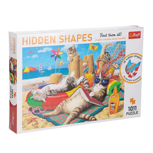 Trefl Jigsaw Puzzle Hidden Shapes Cats in Summer 1011pcs 12+