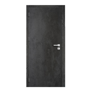 Internal Door Exmoor 80, left, dark concrete