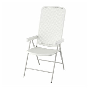 TORPARÖ Reclining chair, outdoor, white/grey